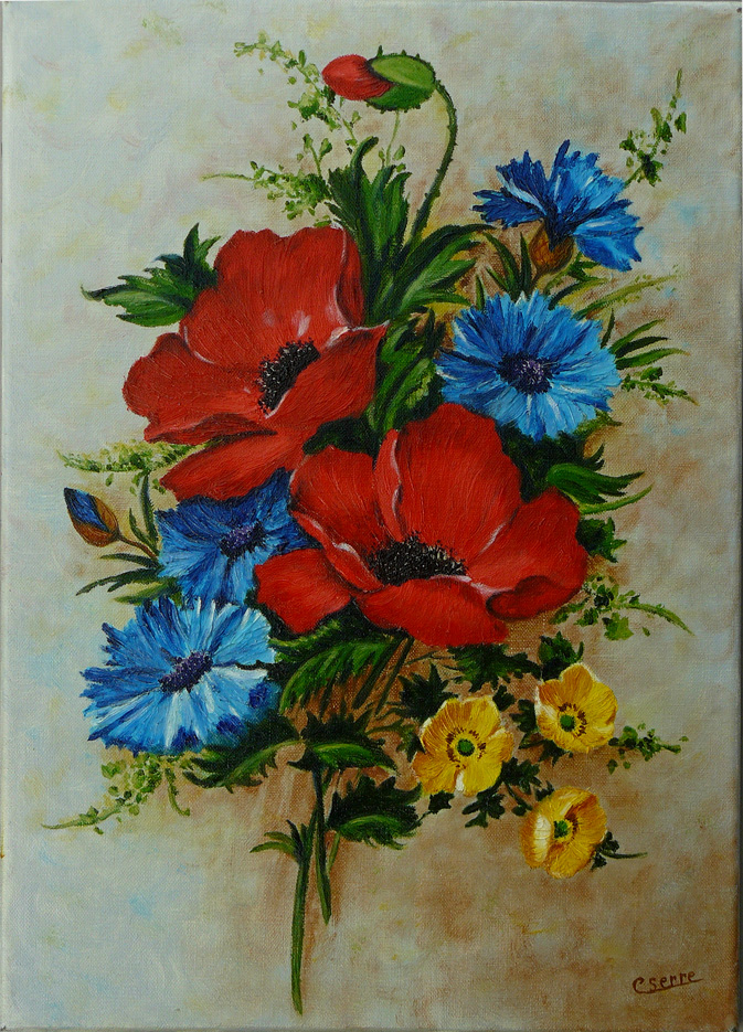 coquelicots + bleuets